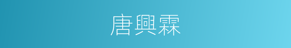 唐興霖的同義詞