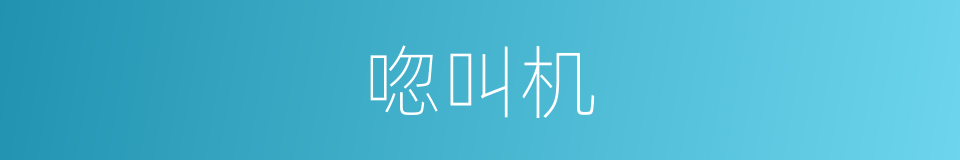 唿叫机的同義詞