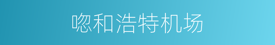 唿和浩特机场的同義詞