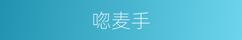 唿麦手的同義詞