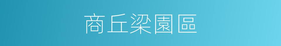 商丘梁園區的同義詞