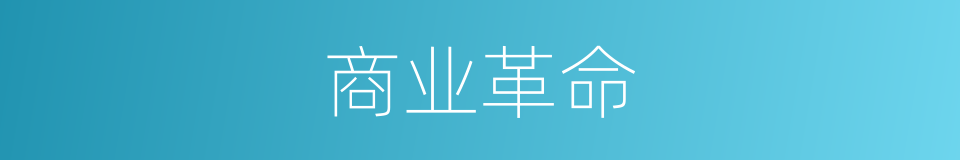 商业革命的意思