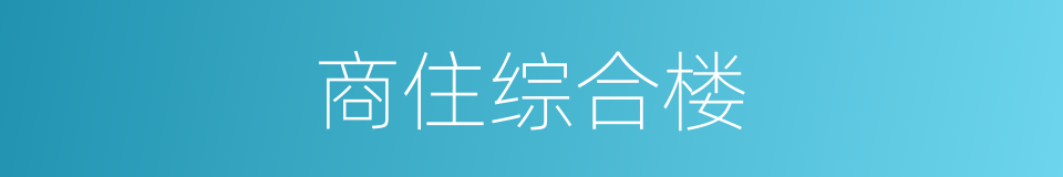 商住综合楼的同义词
