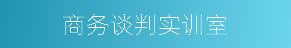 商务谈判实训室的同义词