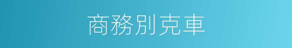 商務別克車的同義詞