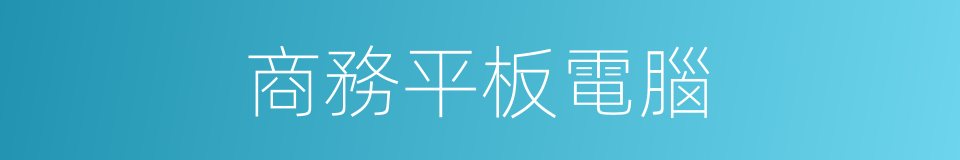 商務平板電腦的同義詞