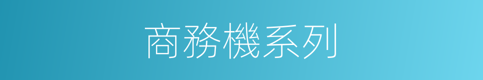 商務機系列的同義詞