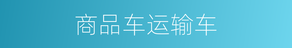 商品车运输车的同义词
