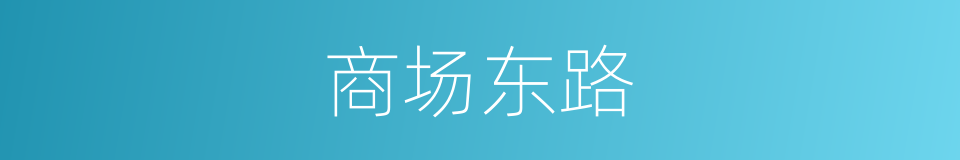 商场东路的同义词