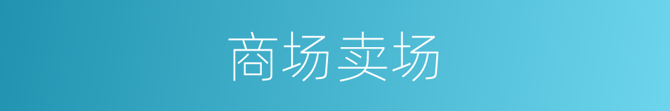 商场卖场的同义词