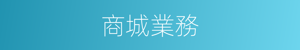 商城業務的同義詞