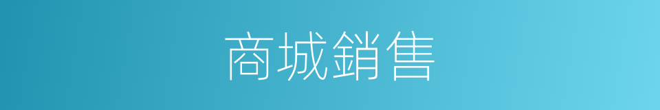 商城銷售的同義詞