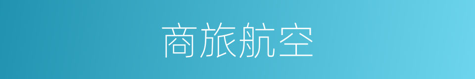 商旅航空的同义词