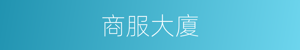 商服大廈的同義詞