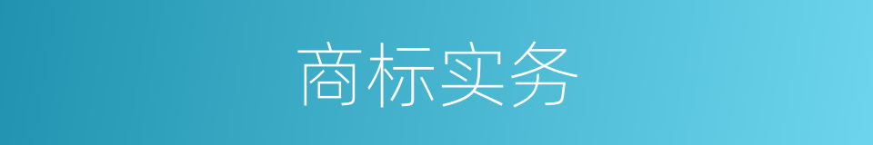 商标实务的同义词
