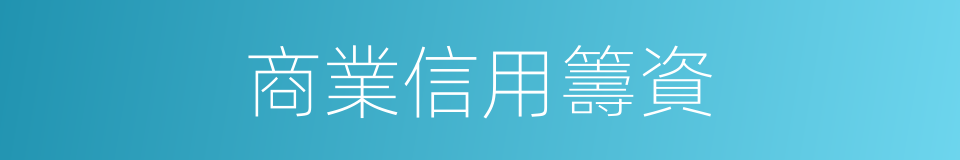 商業信用籌資的同義詞