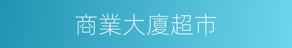 商業大廈超市的同義詞