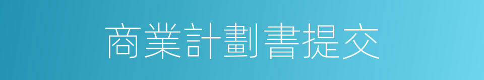商業計劃書提交的同義詞