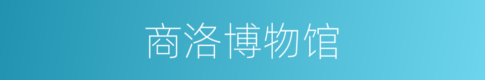 商洛博物馆的同义词