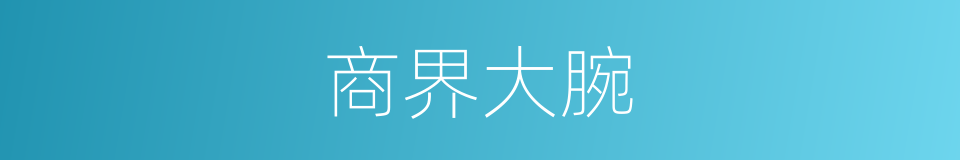商界大腕的同义词