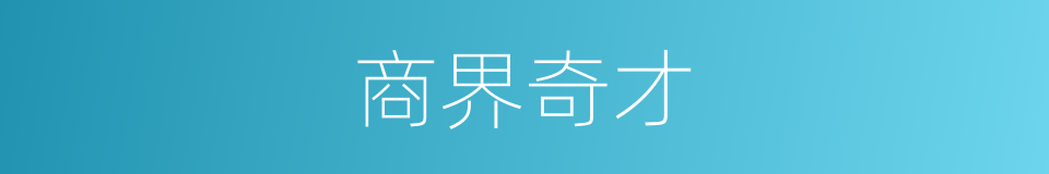 商界奇才的同义词