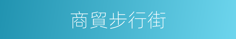 商貿步行街的同義詞