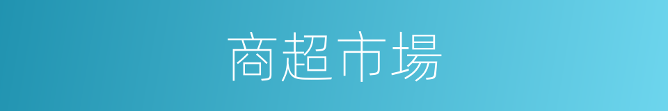 商超市場的同義詞