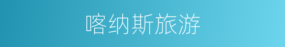 喀纳斯旅游的同义词