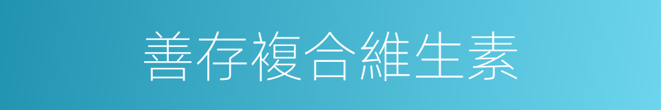 善存複合維生素的同義詞