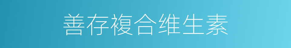 善存複合维生素的同义词