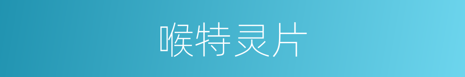 喉特灵片的同义词