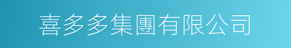 喜多多集團有限公司的同義詞