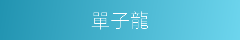 單子龍的同義詞