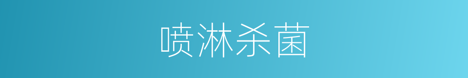 喷淋杀菌的同义词