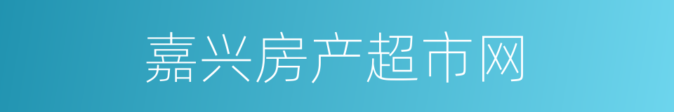 嘉兴房产超市网的同义词
