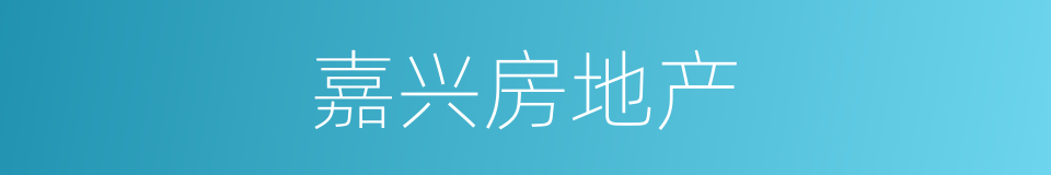 嘉兴房地产的同义词