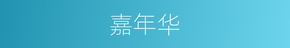 嘉年华的意思