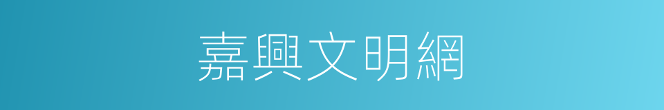 嘉興文明網的同義詞