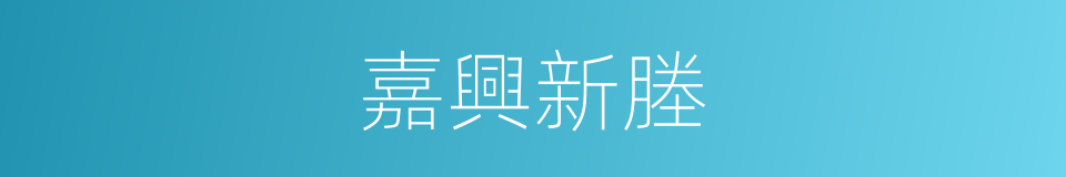 嘉興新塍的同義詞