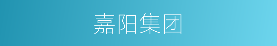 嘉阳集团的同义词