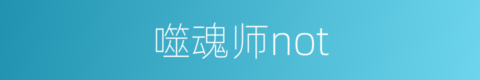 噬魂师not的同义词