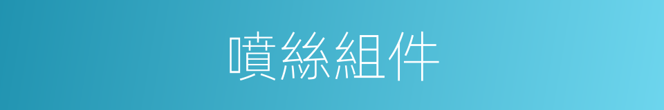 噴絲組件的同義詞
