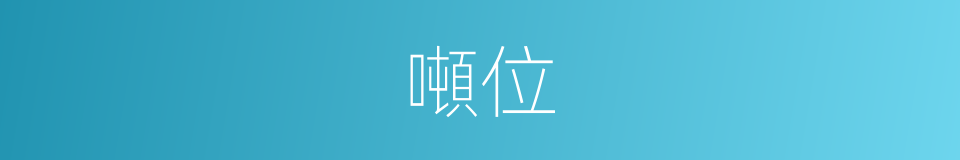 噸位的意思