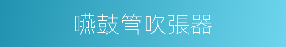 嚥鼓管吹張器的同義詞