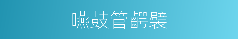 嚥鼓管齶襞的同義詞