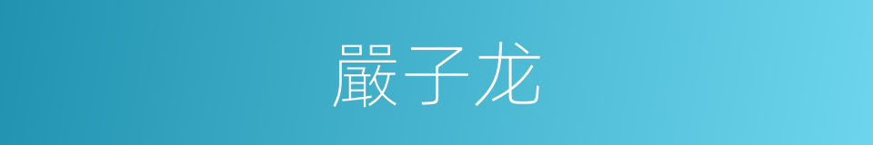 嚴子龙的同義詞