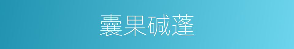 囊果碱蓬的同义词