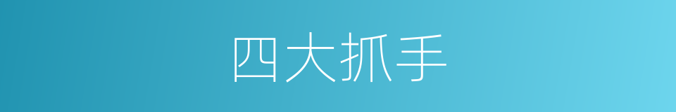 四大抓手的同义词