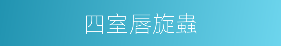四室唇旋蟲的同義詞