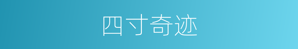四寸奇迹的同义词